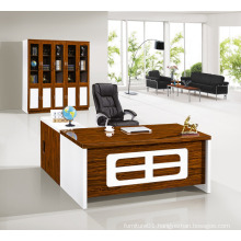 Modern antique luxury wood high gloss white manager office desk